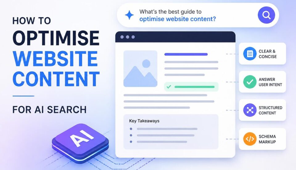 How to optimise website content for AI search