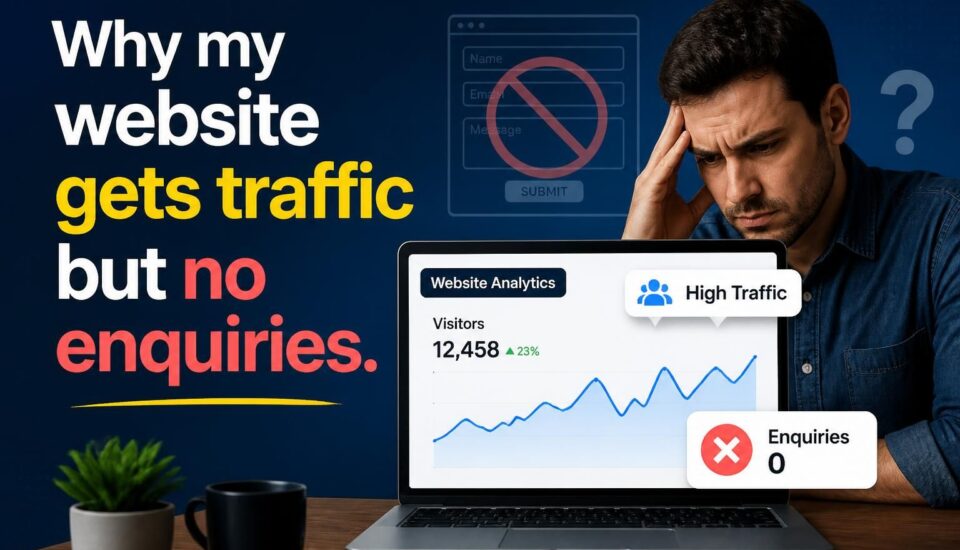 Why my website gets traffic but no enquiries