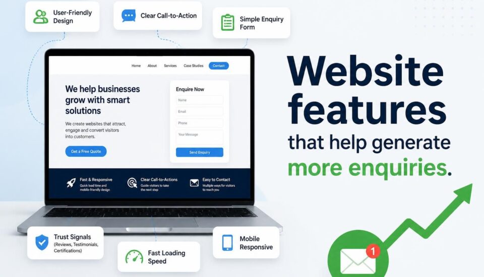 Website features that help generate more enquiries